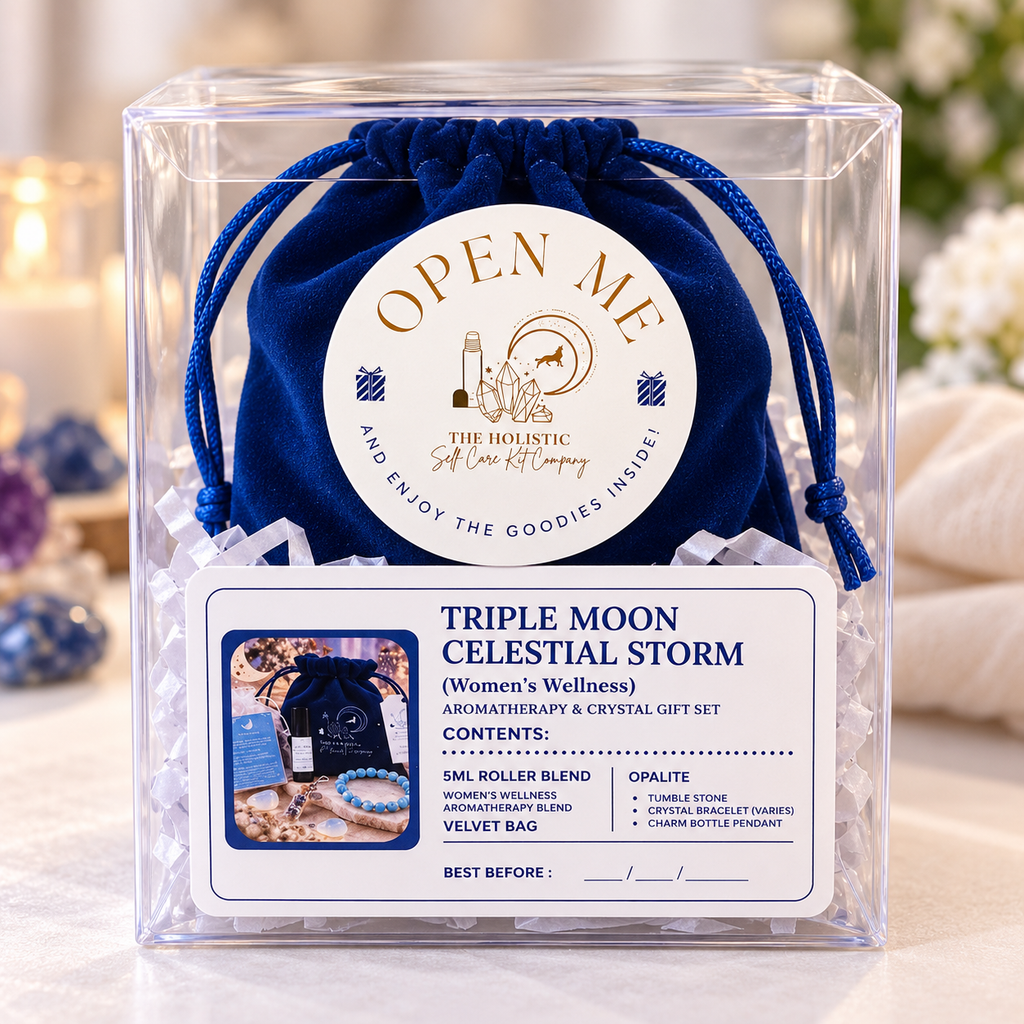 Triple Moon Celestial Storm | Aromatherapy & Crystal Wellbeing Gift Set