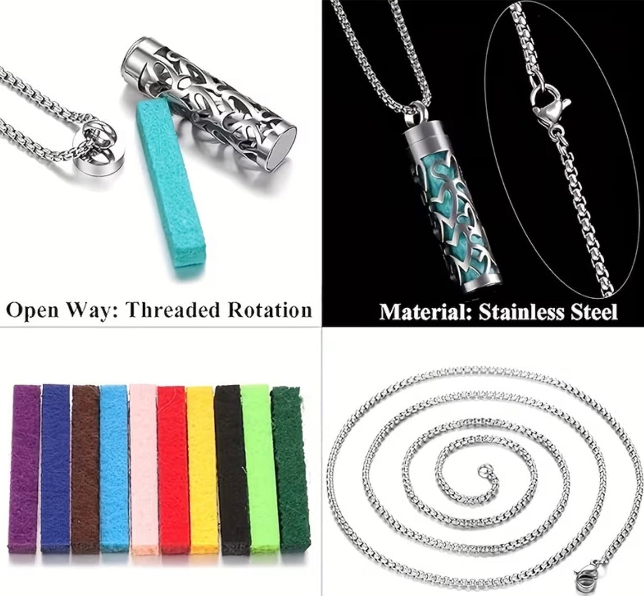 The Aura Essence Kit - Wearable Wellness Diffuser Necklace