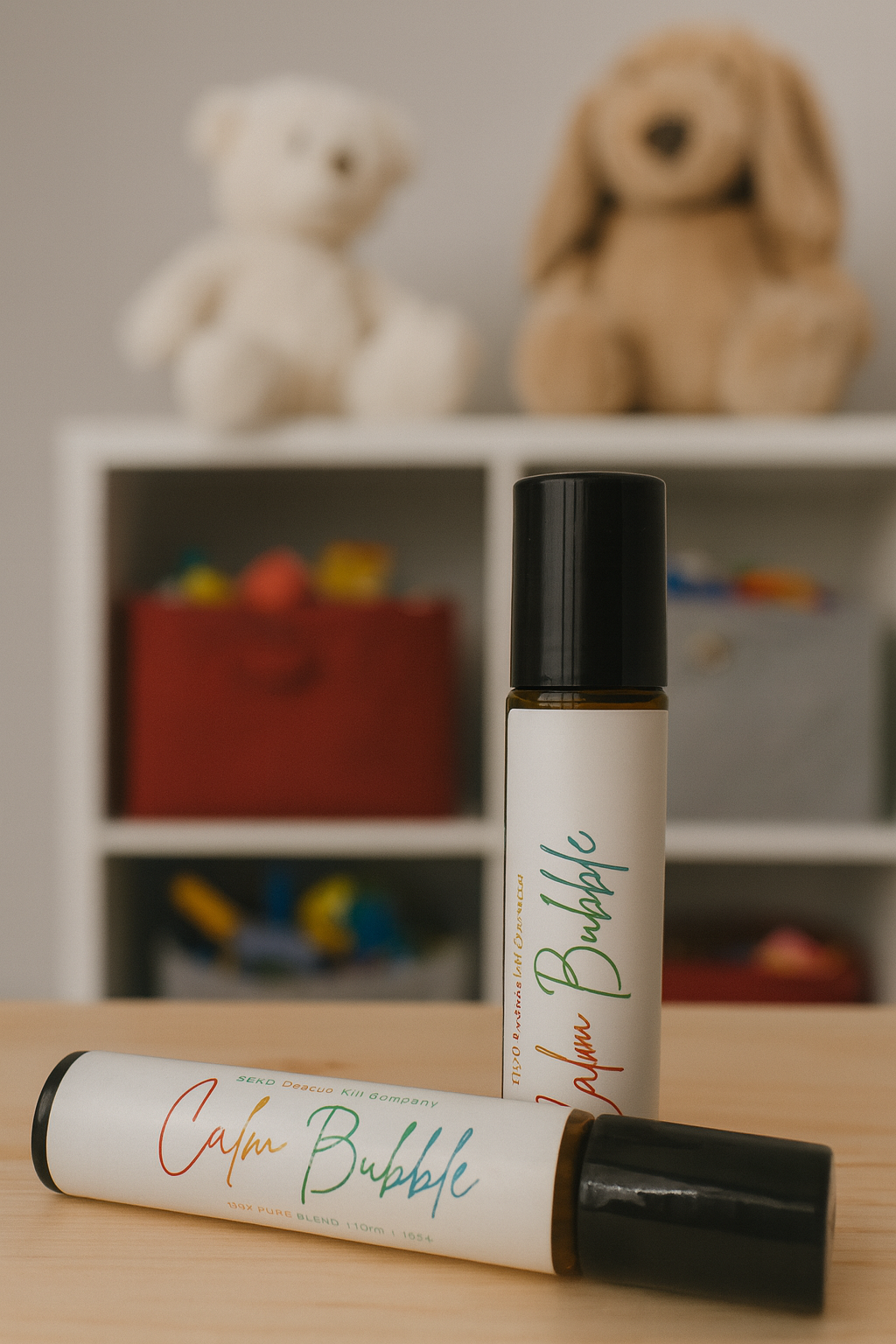 Calm Bubble essential oil roller blend for children’s anxiety relief