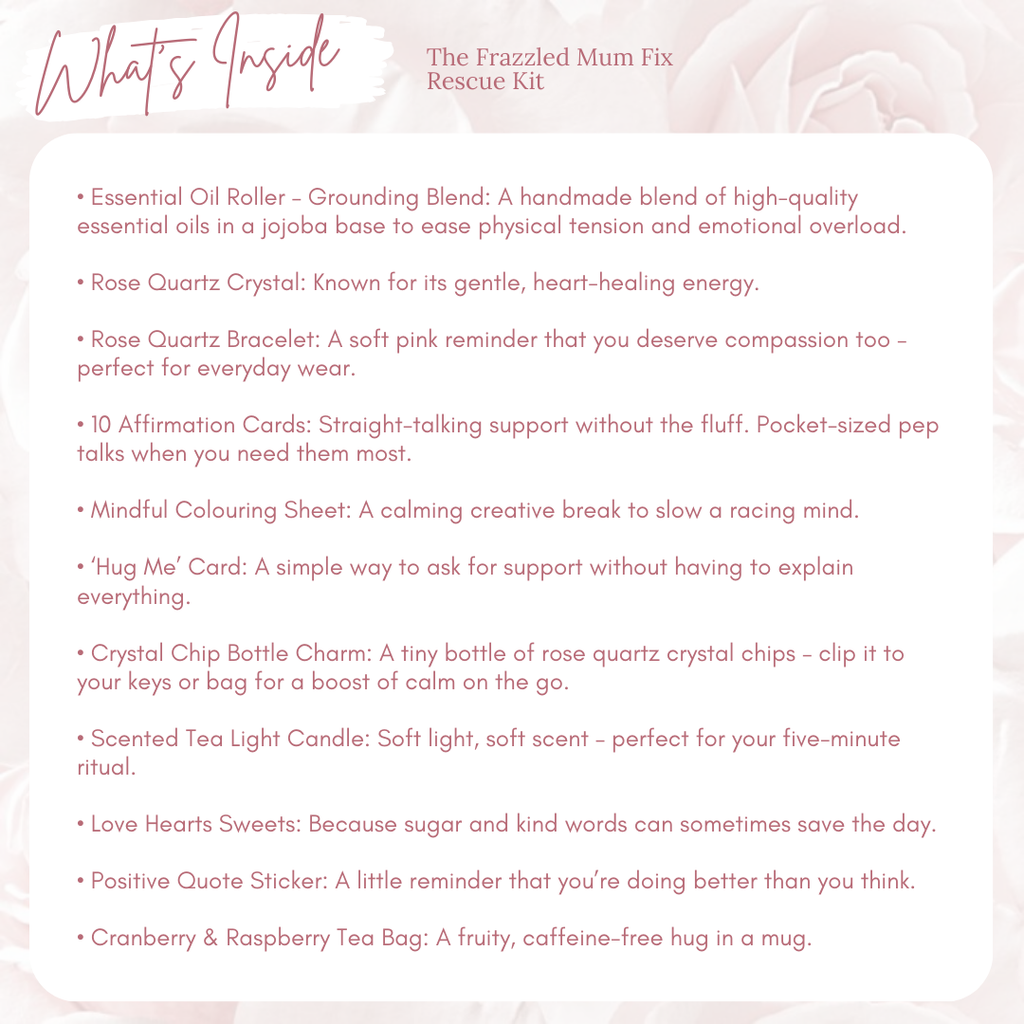 Frazzled Mum Fix Kit: Essential Oil & Crystal Self-Care Kit for Stress & Overwhelm