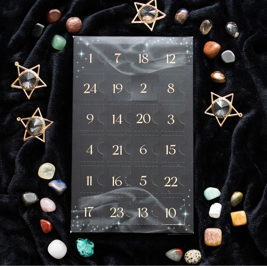 Crystal Advent Calendar – 24 Genuine Gemstones of Magic & Meaning