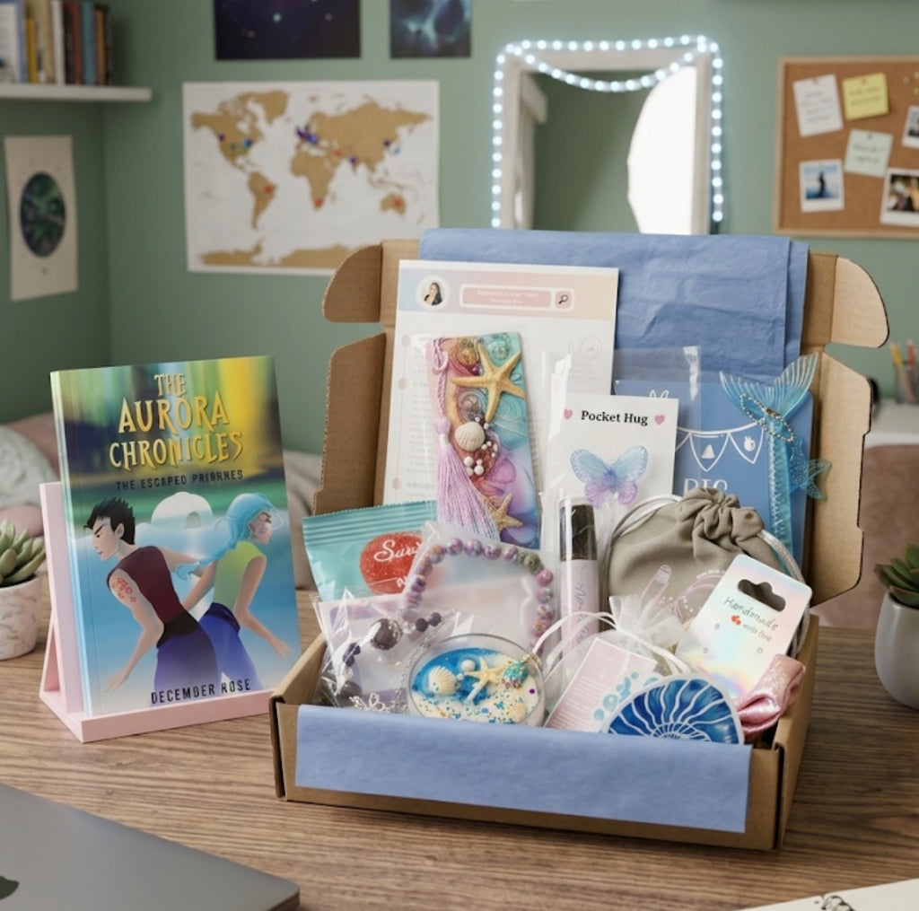 The "Seashells & Dreams" Teen/Tween Anxiety Rescue Kit | With Signed Author Book & Ocean Aura Blend