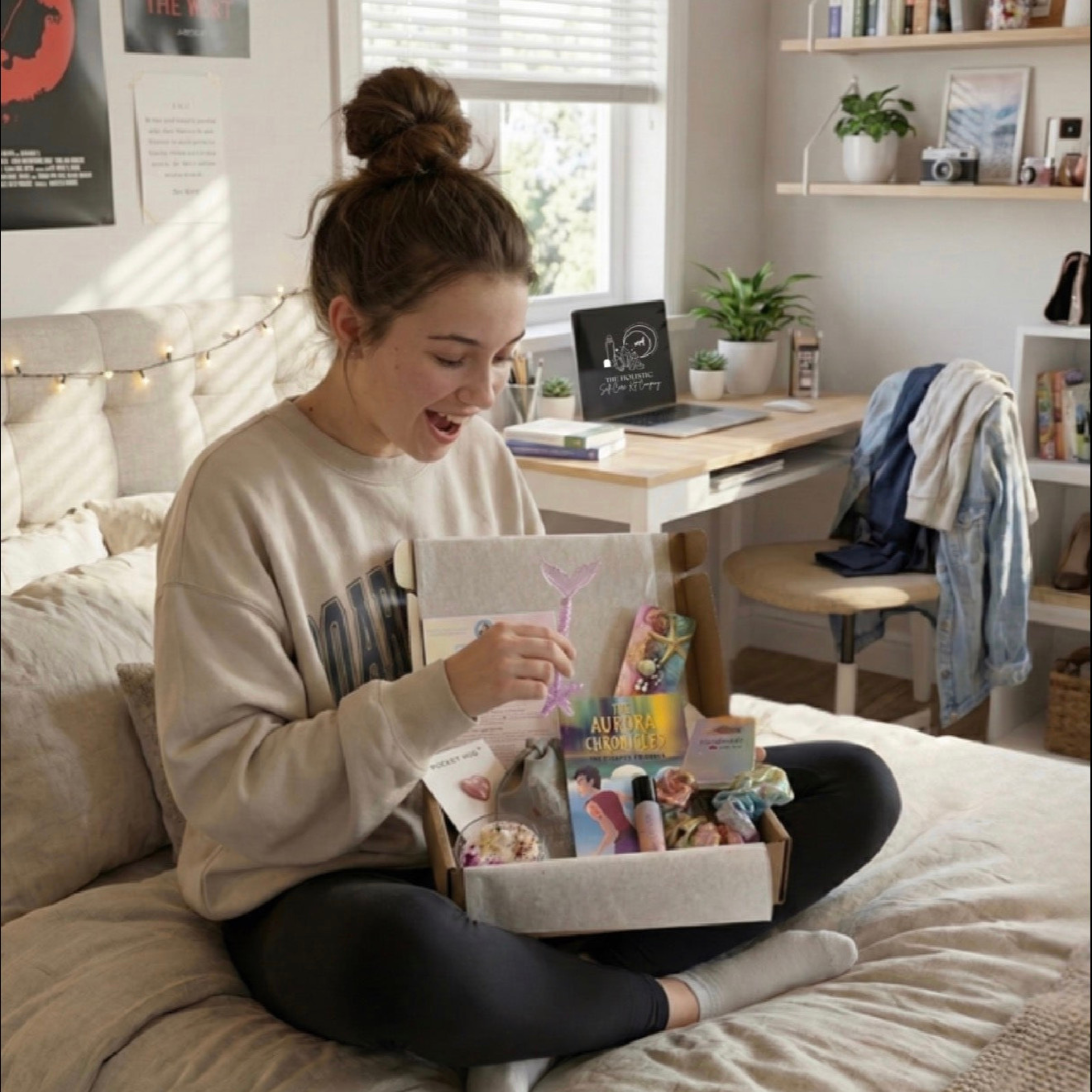 The "Seashells & Dreams" Teen/Tween Anxiety Rescue Kit | With Signed Author Book & Ocean Aura Blend