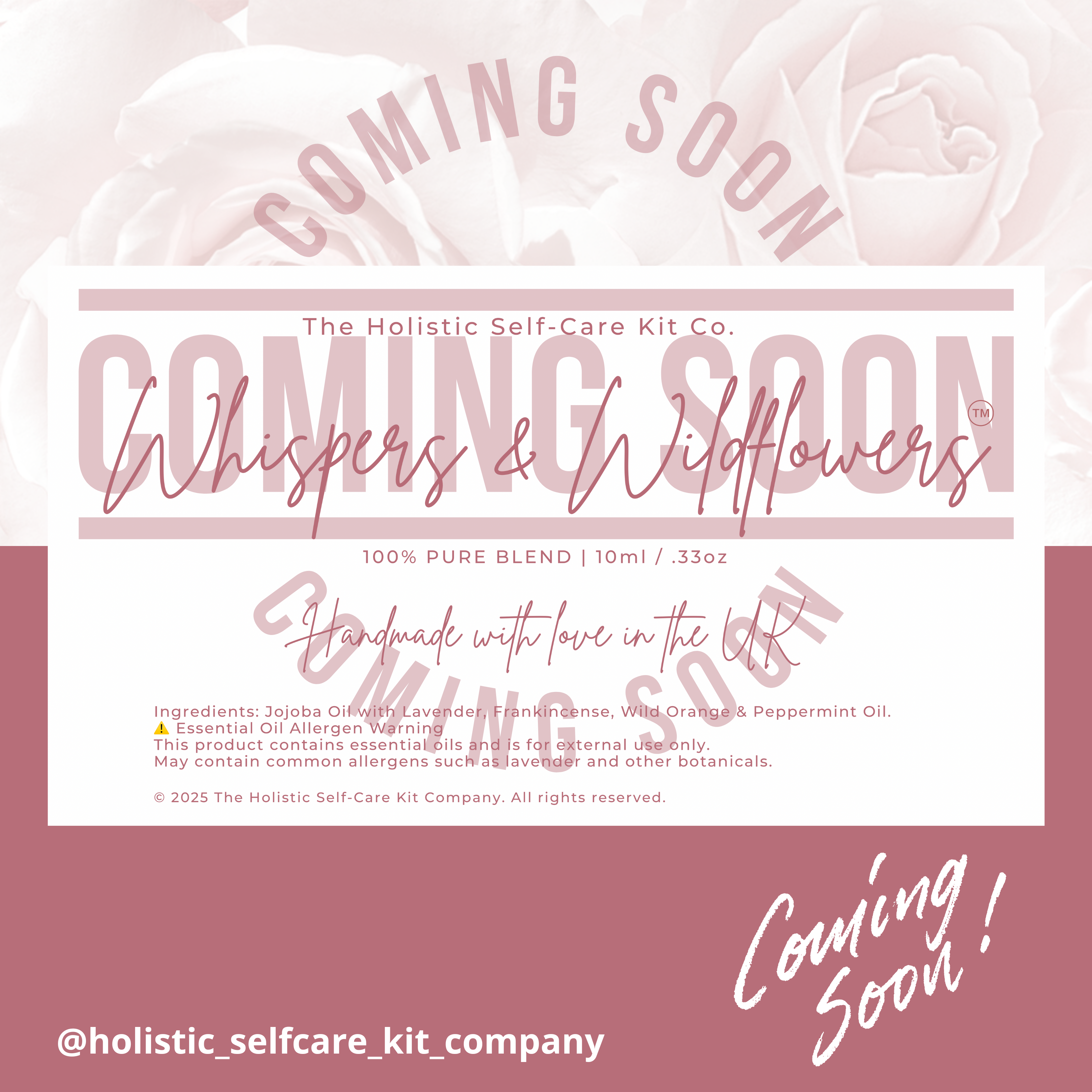 ✨ Coming Soon – Whispers & Wildflowers™ Self-Care Kit ✨