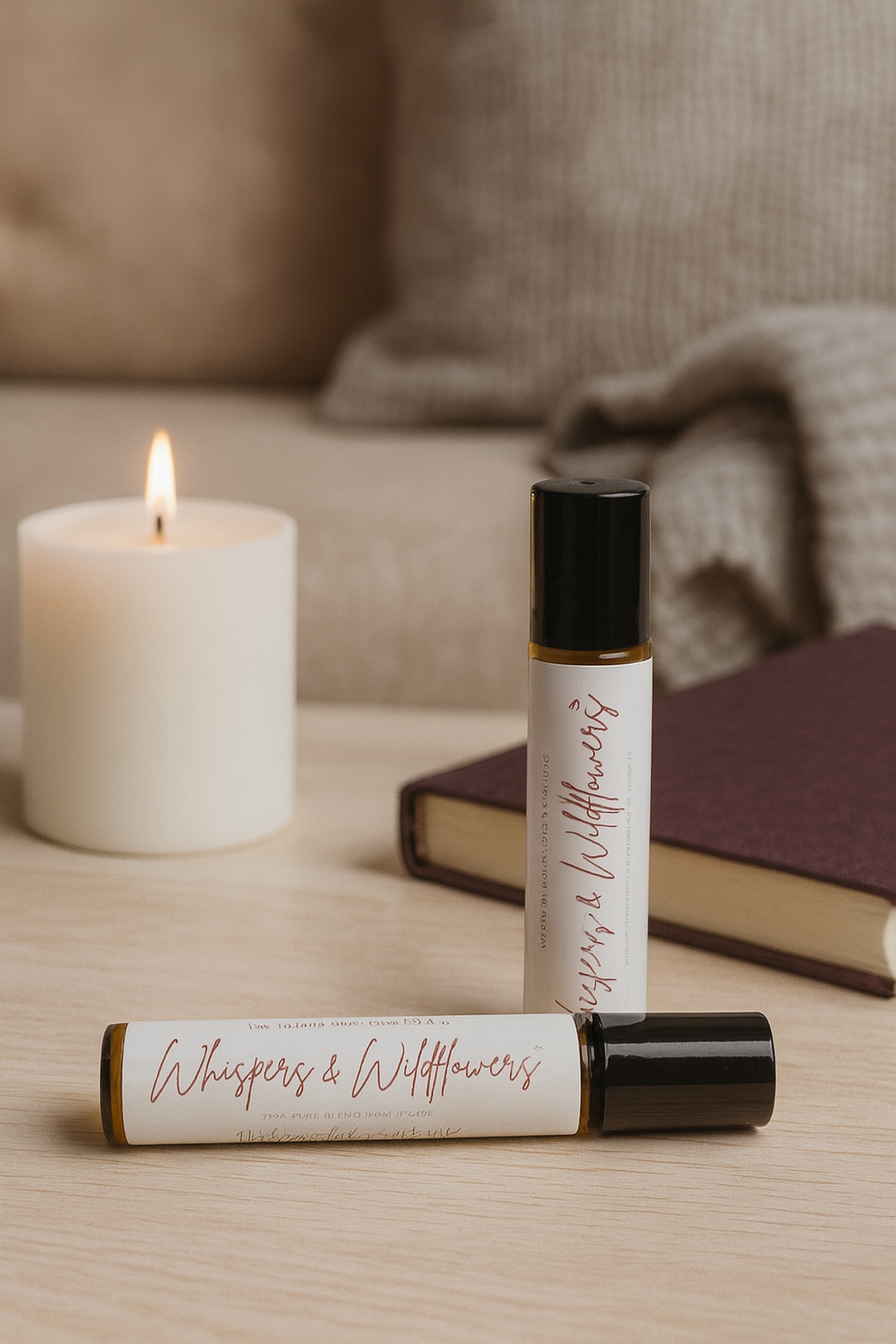 Whispers & Wildflowers™ – Essential Oil Roller for Stress & Mental Overload