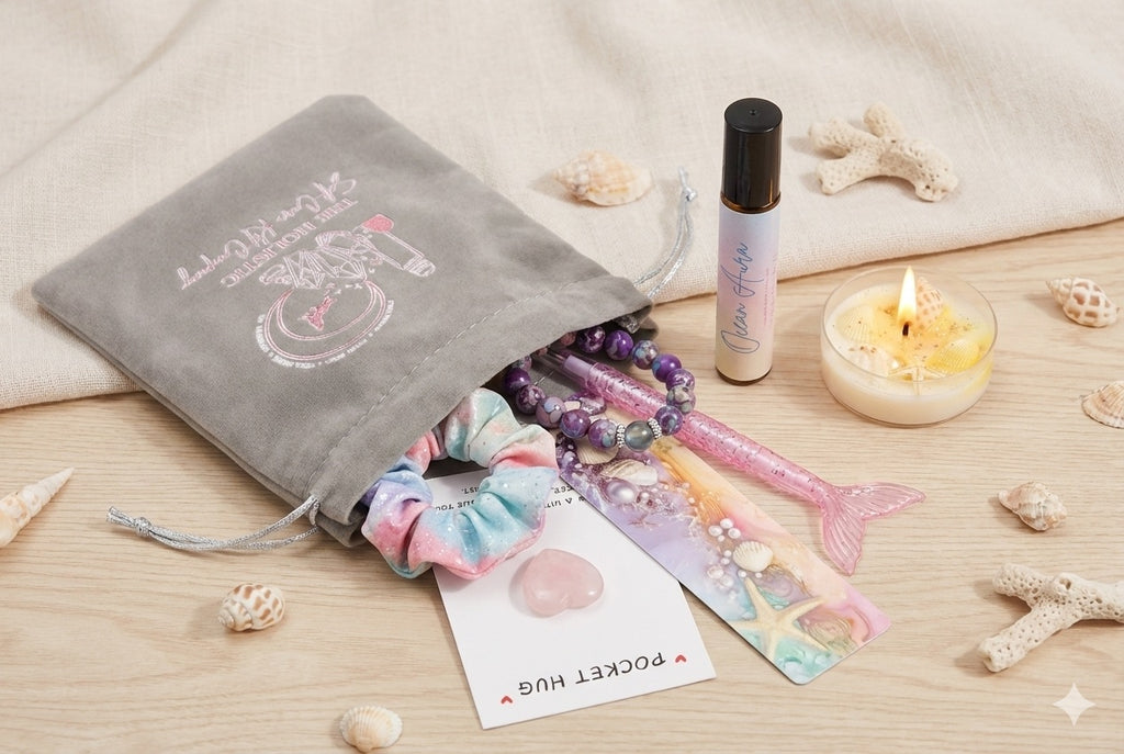 The "Seashells & Dreams" Teen/Tween Anxiety Rescue Kit | With Signed Author Book & Ocean Aura Blend
