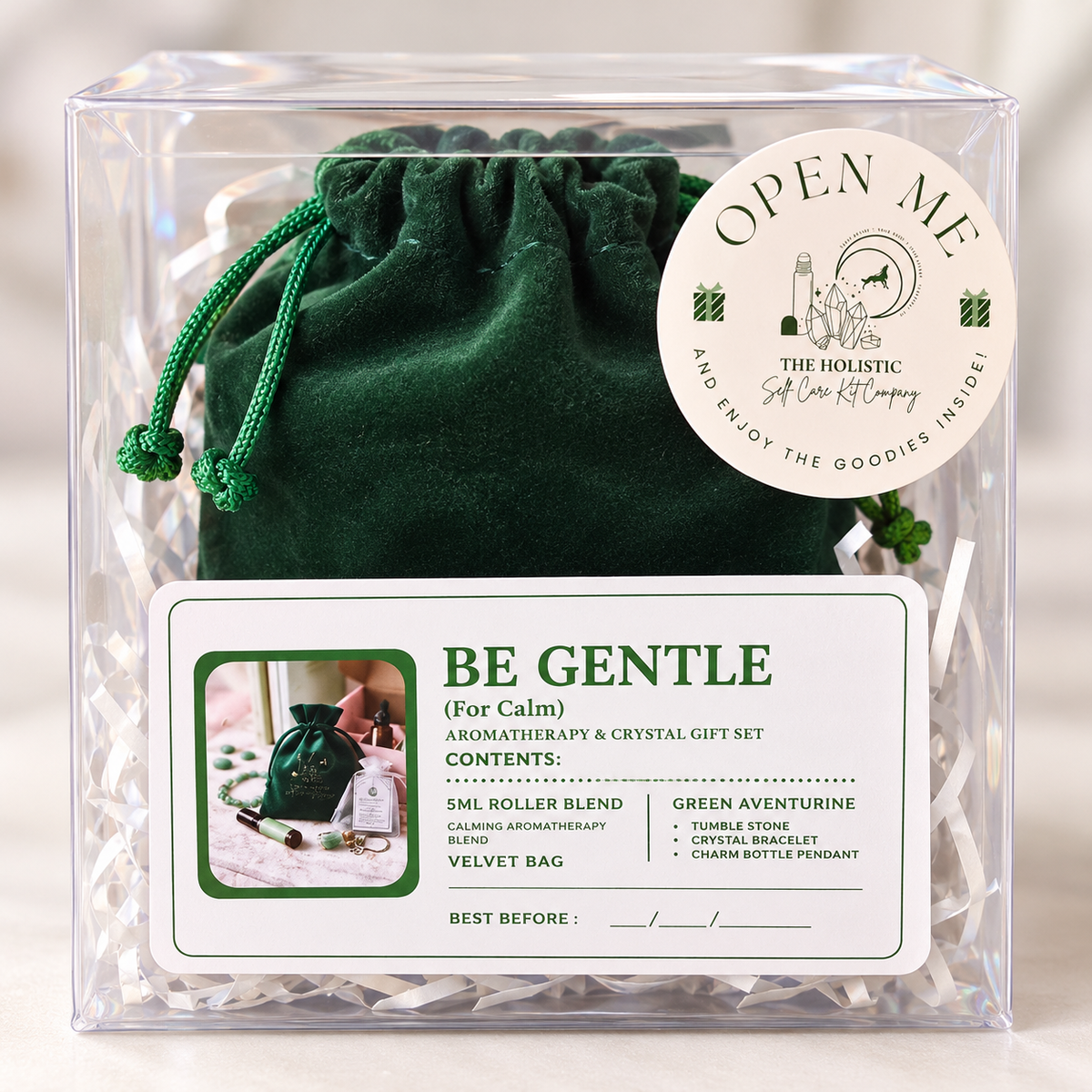 Be Gentle | Crystal & Aromatherapy Wellbeing Gift Set