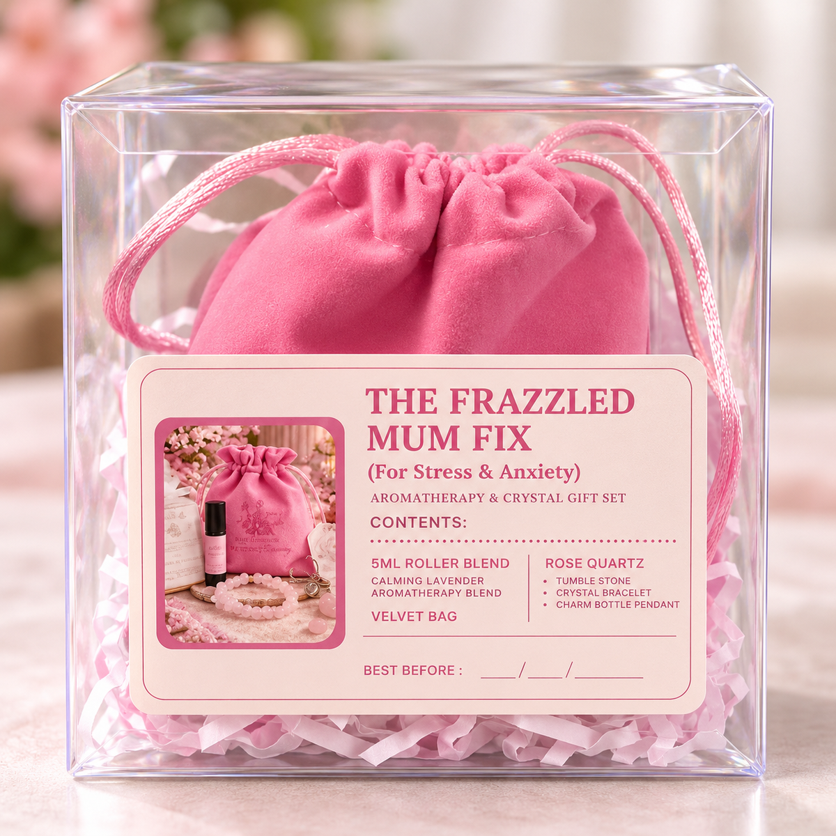 The Frazzled Mum Fix | Crystal & Aromatherapy Wellbeing Gift Set