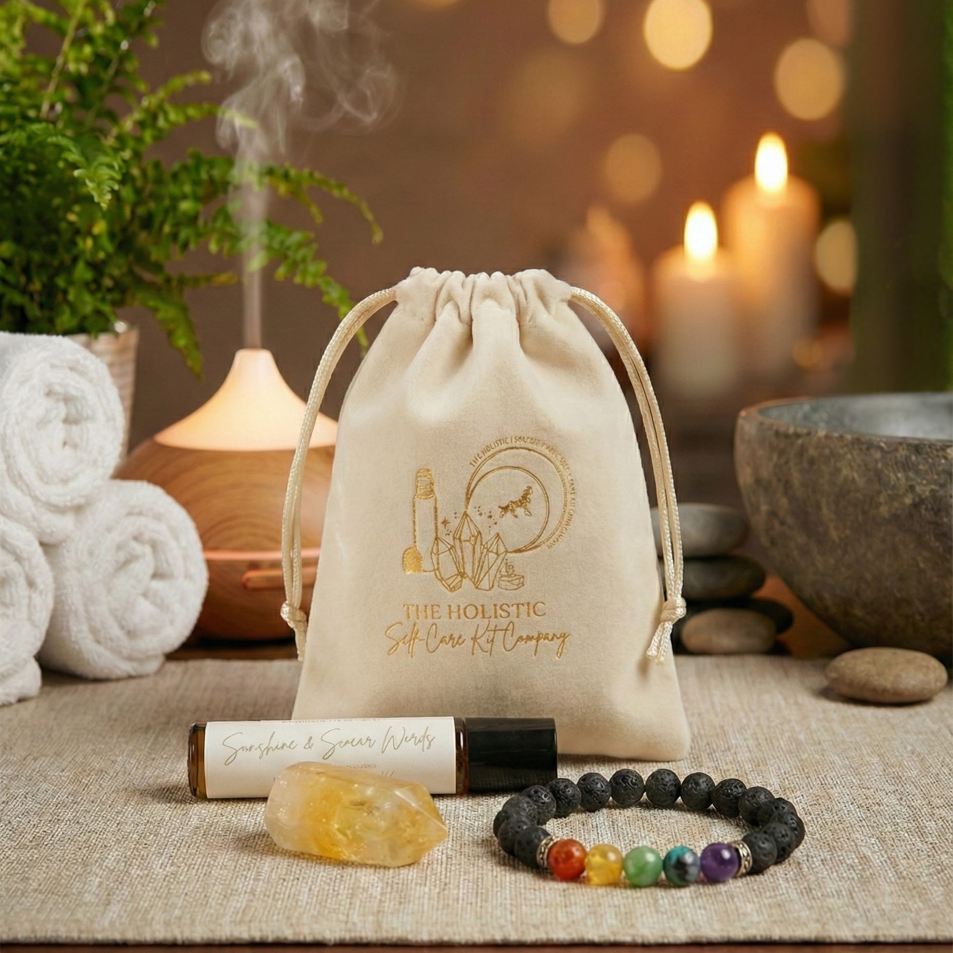 Sunshine & Swear Words Velvet Self-Care Gift Set