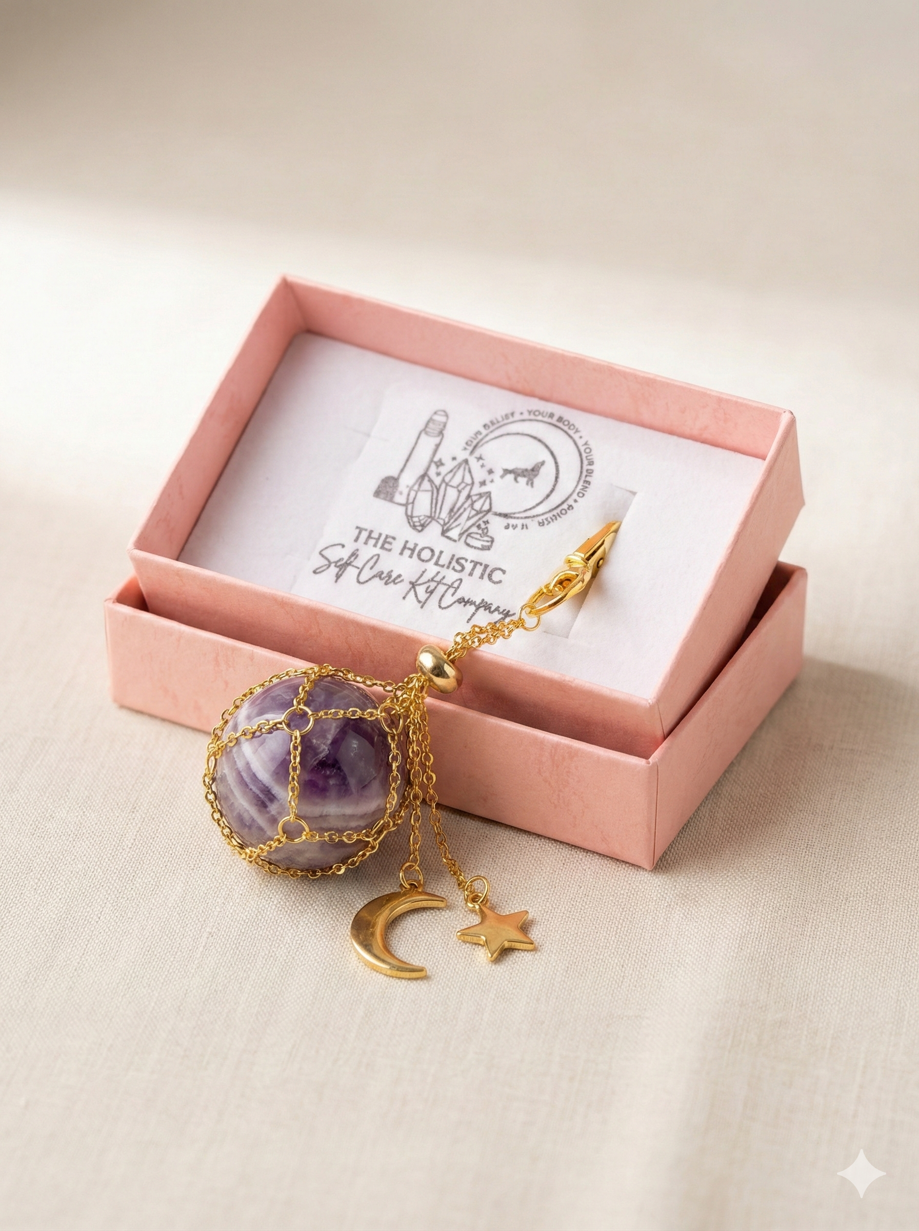 Crystal Cage Keychain