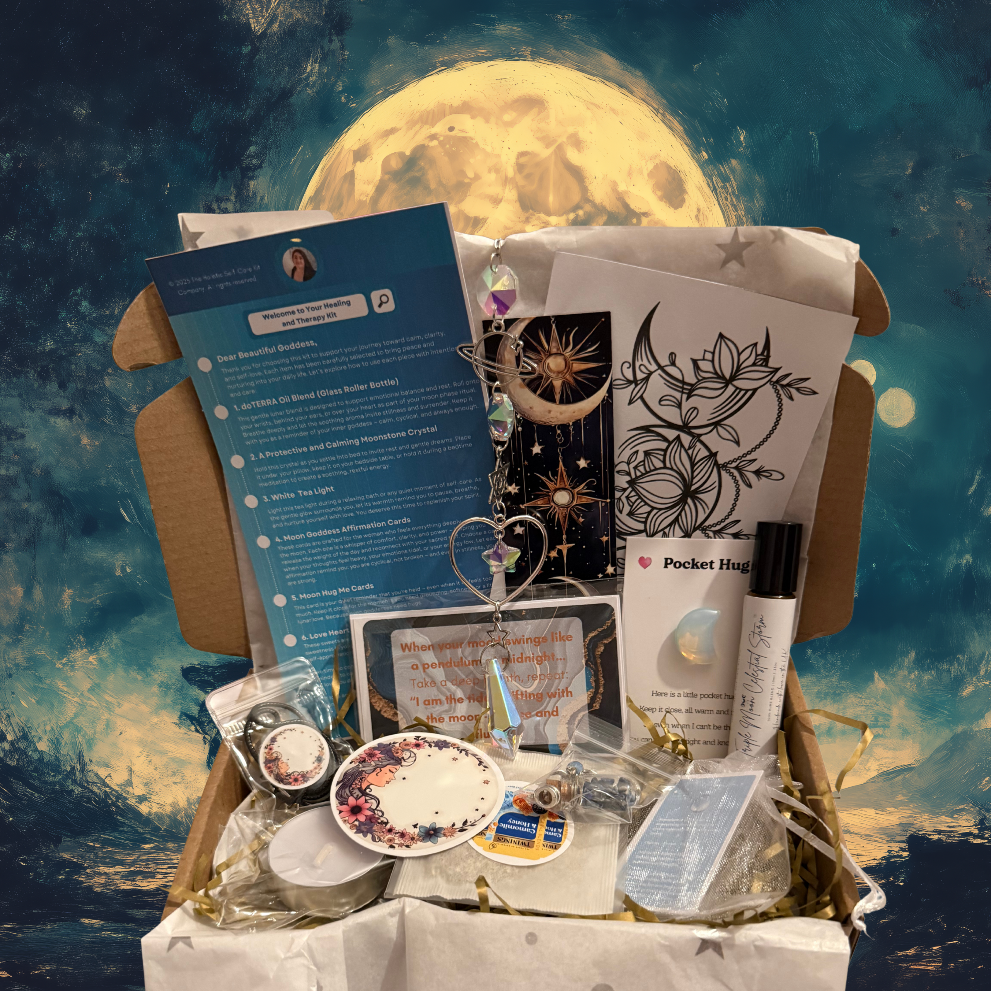Triple Moon Celestial Storm™ Kit | Lunar Self-Care Ritual Box for Cosmic Calm & Inner Power