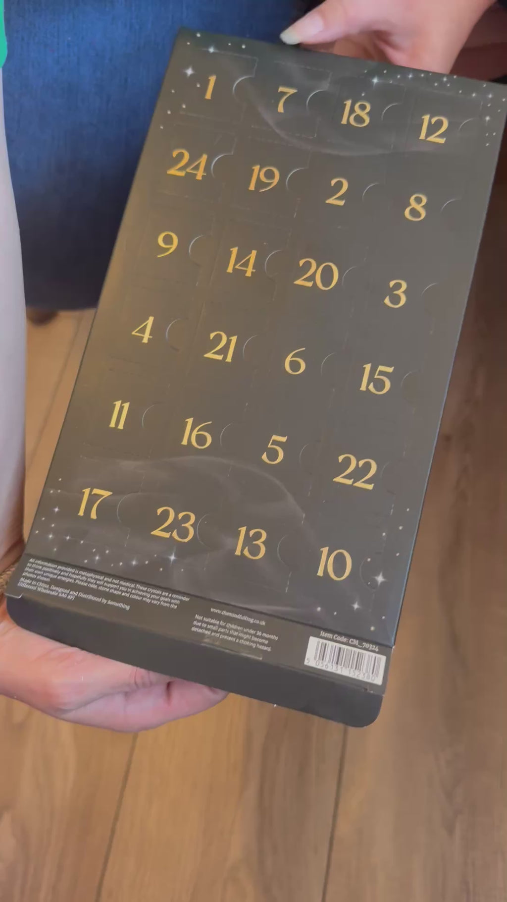 Crystal Advent Calendar – 24 Genuine Gemstones of Magic & Meaning